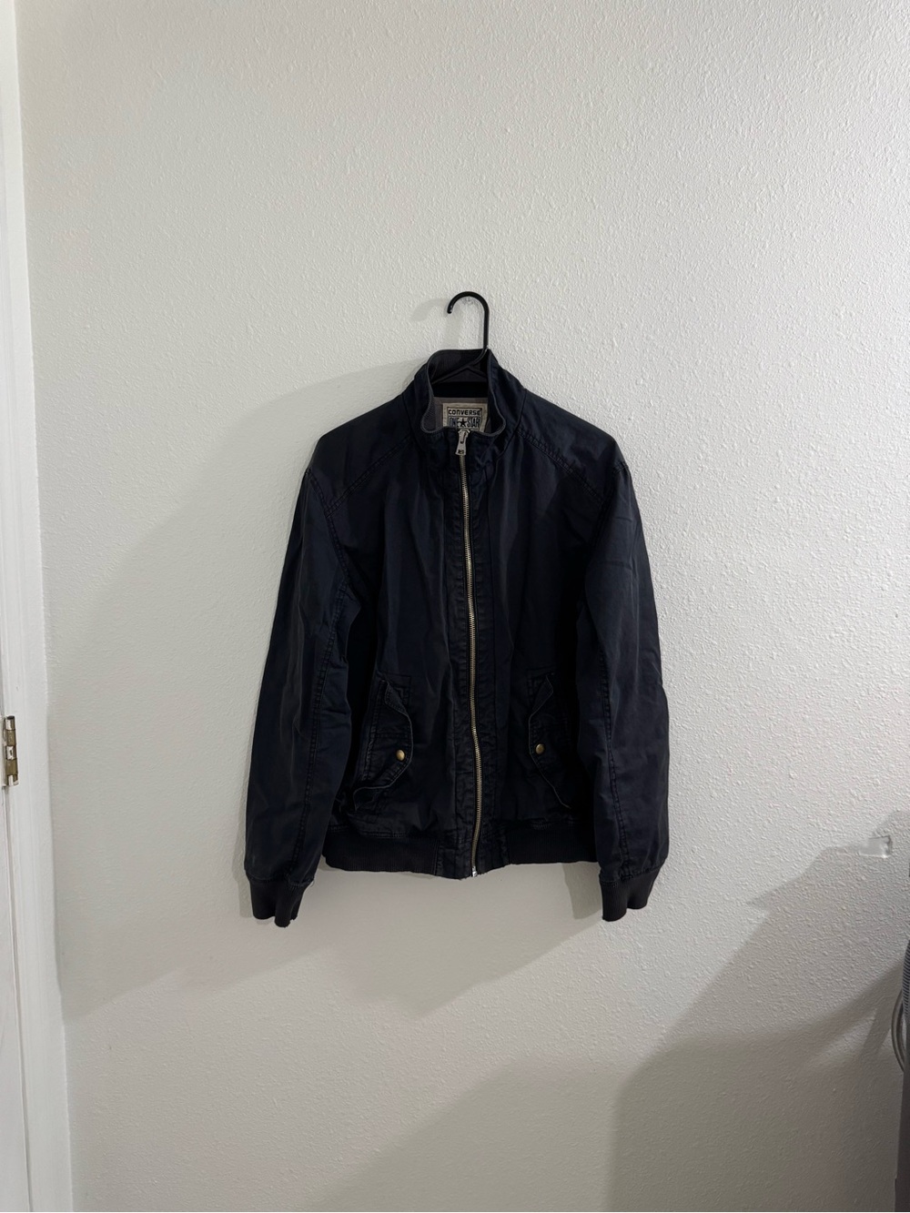 Black converse bomber jacket